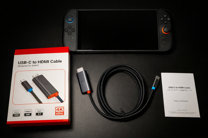 USB C to HDMI Cable Adapter for Switch 2 Dock Station, 4K@60Hz HDR, 6.6ft PD3.0 100W, Portable Travel TV Dock Connector Compatible with Nintendo Switch 2 (V22+)/2017/OLED, Steam Deck, ROG Ally