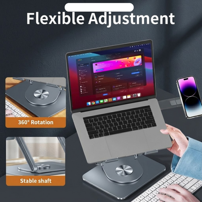 Game Gear Laptop Stand with Mobile Holder – Adjustable Ergonomic Riser for Office & Home (10–17 .3 Inch)